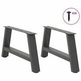  Noge za klub stolić A-oblika 2 kom antracit 70 x (30-31) cm čelik | shoptok.hr