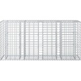  Gabionski uzdignuti krevet Srebrno 170 x 50 x 80 cm - 170 x 50 x 80 cm | shoptok.hr
