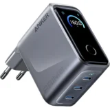Prime Charger (160W, 3 Ports, Smart Display) Silver