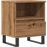 Maison Chic Nočna omarica - Nočna miza artisan hrast 40x35x50 cm inženirski les, (21687990) Cene