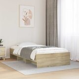  Krevetna konstrukcija s policom Hrast sonoma 80 x 200 cm | shoptok.hr