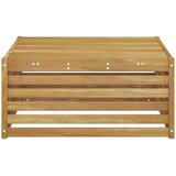 Vanjski stol Čvrsto drvo akacije Bijela 79 x 79 x 37 cm | shoptok.hr