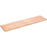 Stolna Mizna plošča svetlo rjava 180x50x4 cm obdelana trdna hrastovina, (20818062) | Shoptok.si