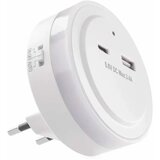 Emos p3323 Noćno svetlo sa fotosenzorom 230v okruglo usb+usb-c ( 3515 )