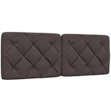 vidaXL Vzglavna stranica temno rjava 140 cm blago Cene