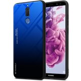 Cadorabo Ohišje, združljiv s Huawei v modri barvi - črni - dvobarvni zaščitni pokrov iz silikona TPU in hrbta iz kaljenega stekla, (20568845) | Shoptok.si