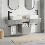  Set ormarića za kupaonicu 3 kom. Betonska siva 53 x 35 x 39 cm | shoptok.hr