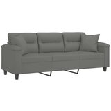  Trosjed s jastucima tamnosivi 180 cm od mikrovlakana | shoptok.hr