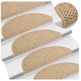  Samolepilne preproge za stopnice sisal 15 kosov 56x20 cm pesek | Shoptok.si