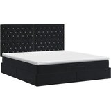  Podesivi krevet s madracem Crna 140 x 200 cm Baršun | shoptok.hr