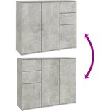 Komoda siva boja betona 91x29,5x75 cm od konstruiranog drva | shoptok.hr