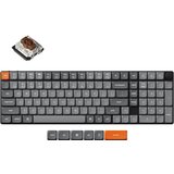 KEYCHRON K17 Max QMK Brezžična mehanska tipkovnica RGB LED Hot-Swap / Low Profile / Brown / K17M-H3, (22107829) | Shoptok.si