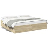 Maison Chic Posteljni okvir - Dvoposteljna postelja - Zakonska postelja sonoma hrast 200x200 cm inženirski les-J5600, (21771866) | Shoptok.si