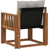  Zunanji kavč Masiven les akacije Naravna in svetlo siva, (5000271513) | Shoptok.si