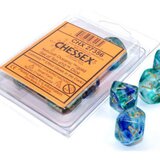 Chessex kockice - nebula - luminary - oceanic & gold - set of ten d10's cene