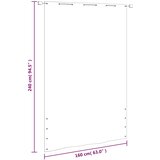 Balkonski zastor svjetlozeleni 160 x 240 cm od tkanine Oxford | Eponuda.com