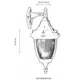 Opviq BAP 68186 BSY M2 Zidna lampa, crna | Eponuda.ba
