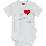 Clar bodi s natpisom mama i tata KR 01795 U bijela 62 | shoptok.hr