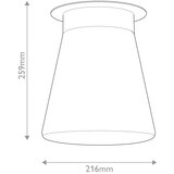  kichler kl-albers-f-t-bk-plafonsko svetlo albers 1xE27/40W/230V prečnik 21,6 cm crna | Eponuda.com