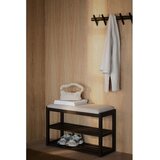 Rowico Omarica za čevlje iz masivnega hrasta s klopjo v temni naravni barvi 80x52x30 cm Confetti – | Shoptok.si