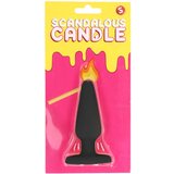 Shots scandalous - svijeća - analni čep - crna (50g) Cijene