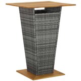 vidaXL 9-dijelni vrtni barski set od poliratana s jastucima sivi | shoptok.hr
