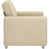  Fotelja u krem boji 59 cm od tkanine | shoptok.hr