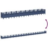  Vrtna sadilica s klinovima plava siva 363,5x43,5x43,5 cm PP | Eponuda.com