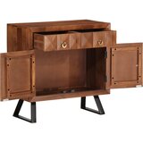 Ormarić s ladicama Med smeđi 70x35x70 cm puno drvo bagrem | Eponuda.com