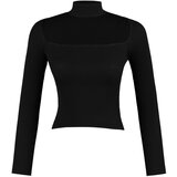 Trendyol Ženski džemper Knit black | ePonuda.com
