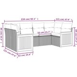 vidaXL 7-dijelni set vrtnih sofa od poliratana s jastucima crni | shoptok.hr