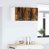 vidaXL Viseča omarica s polico Riga Dimljeni oreh 80 x 31 x 40 cm | Shoptok.si