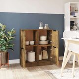  Komoda 2 kosa dimljeni hrast 30x30x70 cm konstruiran les, (20654079) | Shoptok.si