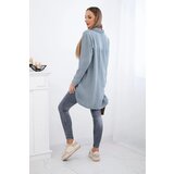 Kesi Włoski Cotton muslin shirt Plus Size dark gray | shoptok.hr
