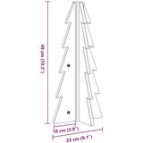 vidaXL Lesena novoletna jelka za okras bela 49 cm trdna borovina | Shoptok.si