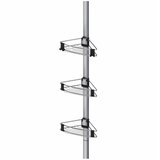 Wenko 25556100-Ugaona polica PURIO 35,5x280 cm srebrna/siva | Eponuda.com