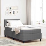  Krevet s opruga kutije Svijetlo siva i bijela. 100 x 200 cm | shoptok.hr