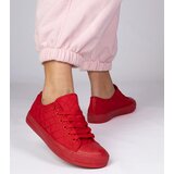 Gemre Red classic quilted sneakers Nessa | Shoptok.si
