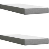  Boxspring krevet s madracem Svjetlosiva 200 x 200 cm Tkanina | shoptok.hr