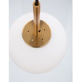 Nova Luce Bijela/mjedena staklena viseća svjetiljka ø 27 cm Lato – | shoptok.hr