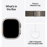 Apple Watch Ultra 3 Milanaise Prirodni MF0E4QF/A Velicina narukvice: Velika 49mm Titan kucište Prirodni | shoptok.hr