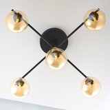 Jupiter 2032 - plafonska visilica figaro 5xG9/10W/230V crna/zlatna/bež | Eponuda.com