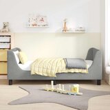  za djecu s uzglavljem Svjetlosiva 80 x 160 cm Baršun | shoptok.hr