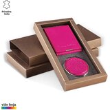 PRINC LEATHER Ženski poklon set futrola za kartice i ogledalce, Roze | Eponuda.com