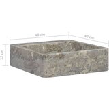  Umivaonik sivi 40 x 40 x 12 cm mramorni | shoptok.hr