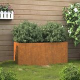 vidaXL Cvetlično korito zarjavelo 62x40x39 cm corten jeklo Cene