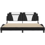  Okvir za krevet Viana bez madraca crno-bijeli 180x200cm umjetna koža | shoptok.hr