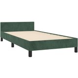 vidaXL Posteljni okvir z vzglavjem temno zelen 90x200 cm žam | Shoptok.si