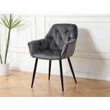  Kuhinjski stol ADO velvet siva | Shoptok.si