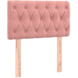 Box spring krevet s madracem ružičasti 80 x 200 cm baršunasti | shoptok.hr